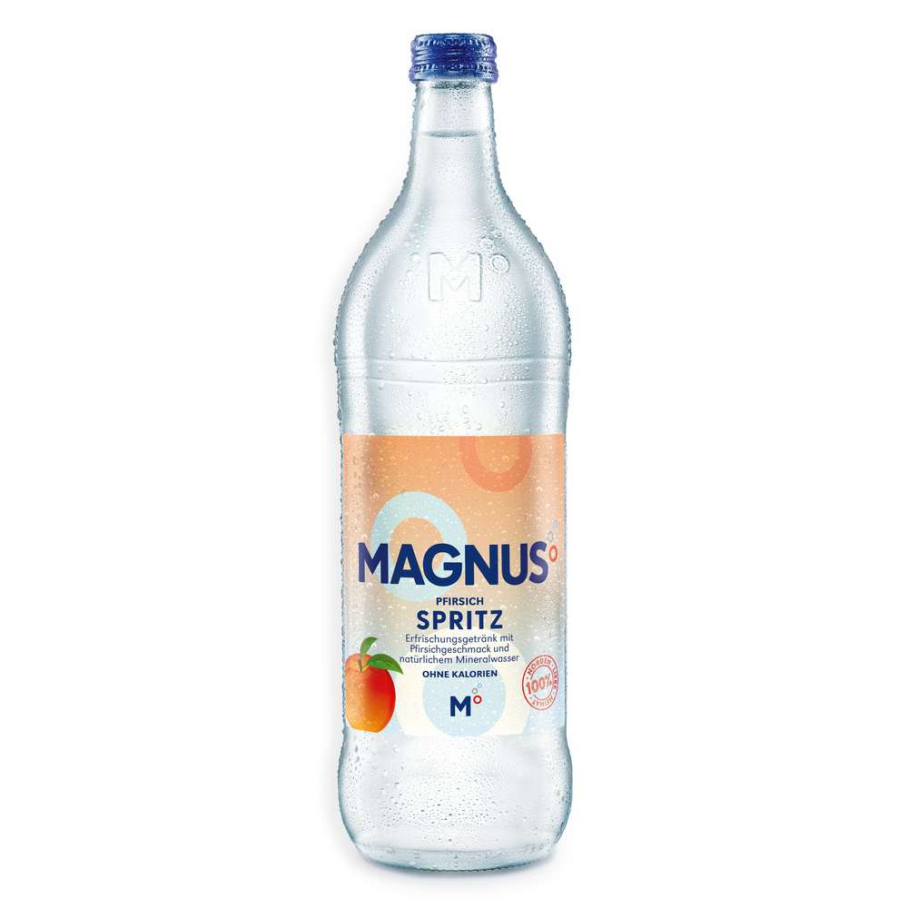 Produktabbildung Magnus Erfrischungsgetränk mit Pfirsichgeschmack, Ohne Kalorien