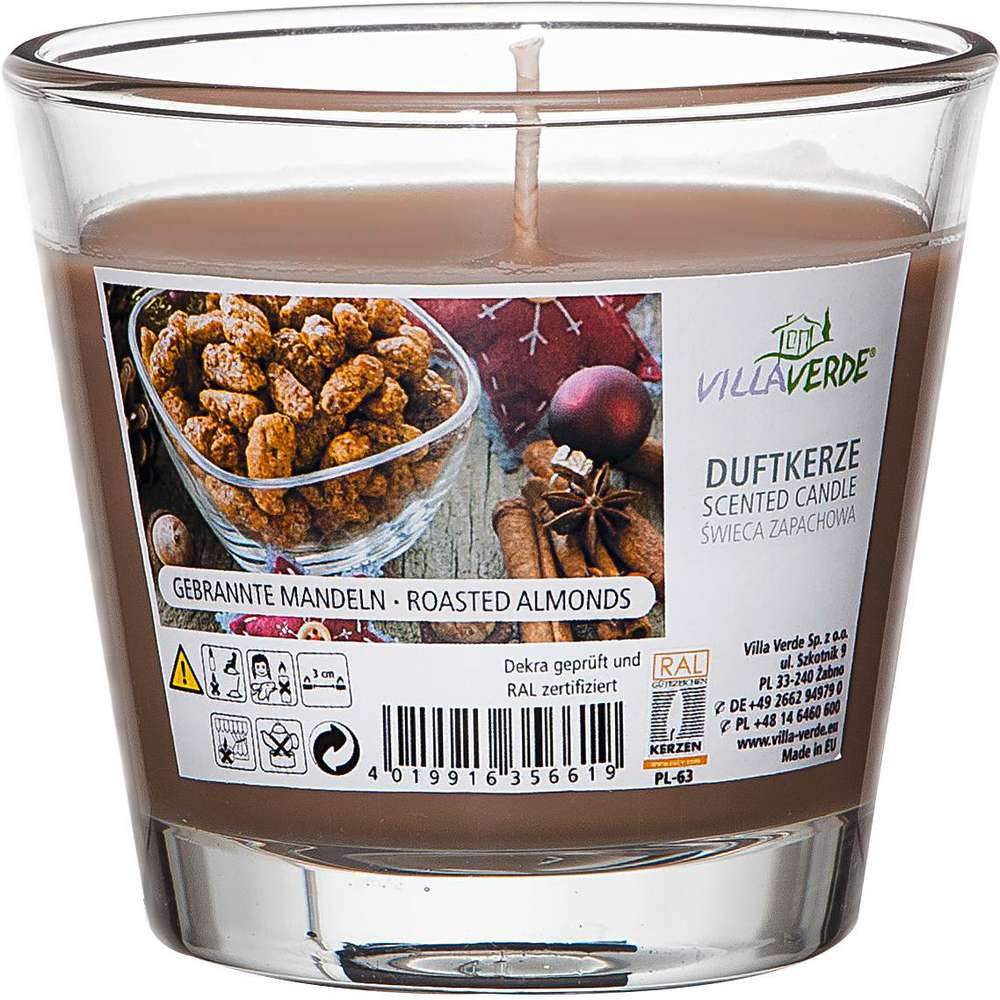 Produktabbildung Villa Verde Duftkerze, gebrannte Mandeln