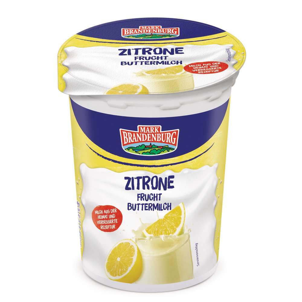 Produktabbildung Mark Brandenburg Fruchtbuttermilch Zitrone