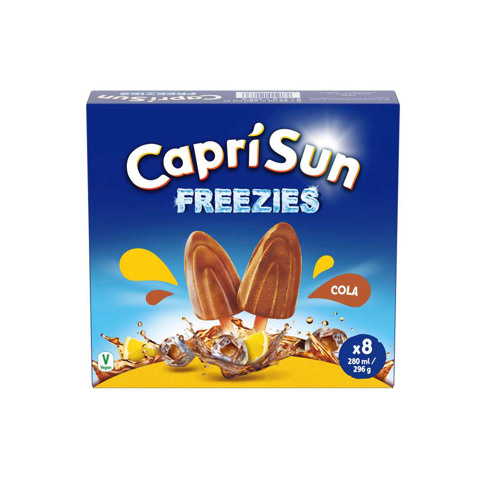 Produktabbildung Capri-Sun Stiel-Eis Freezies, Cola