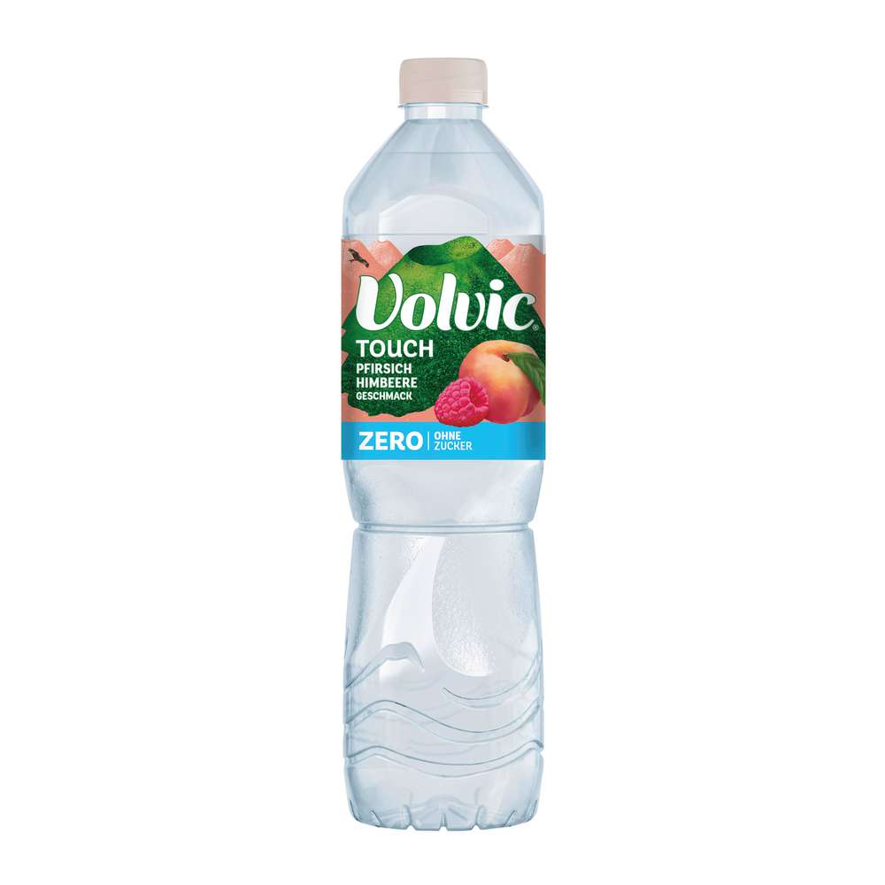 Produktabbildung Volvic Mineralwasser Touch, Pfirsich-Himbeere Zero