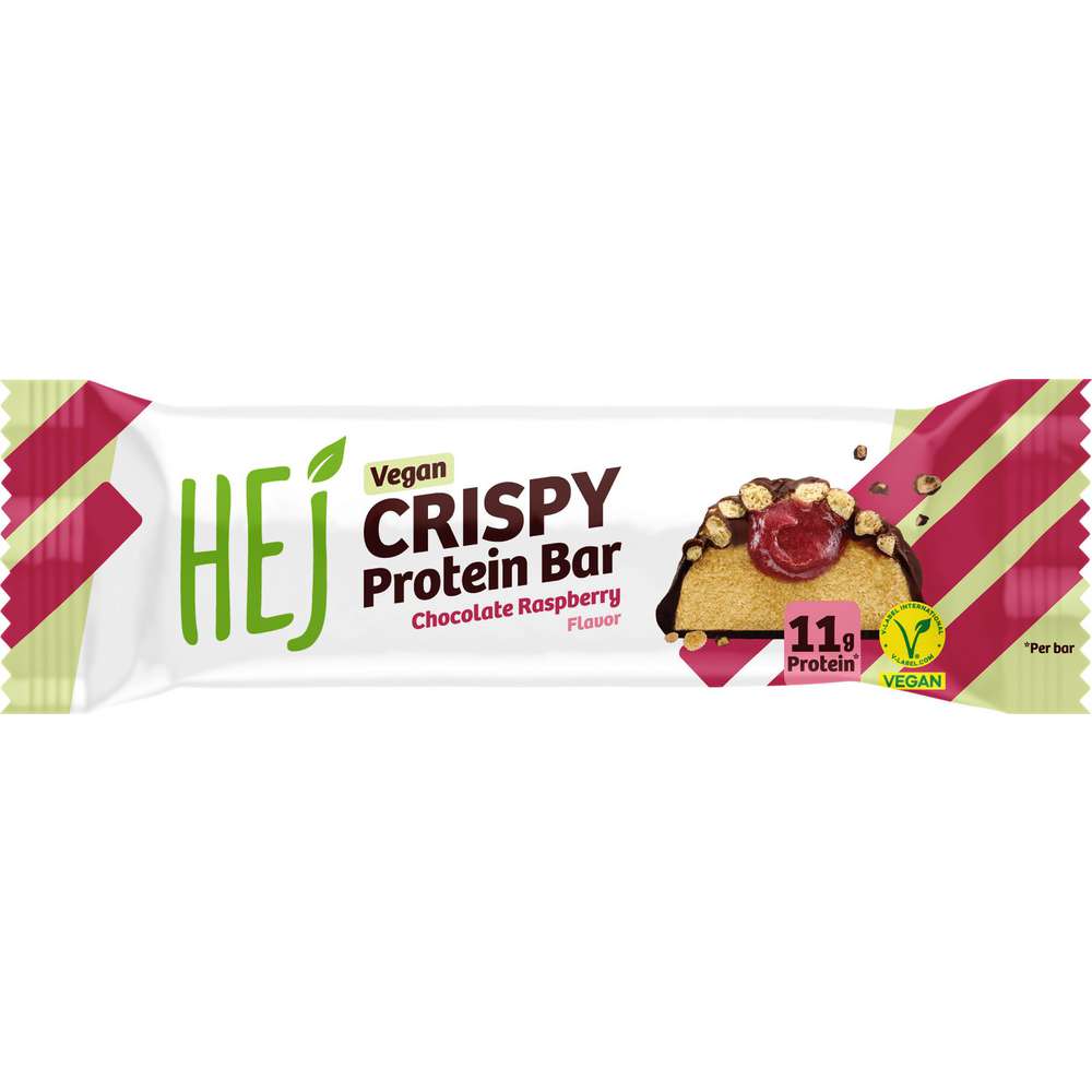 Produktabbildung hej Protein Bar Vegan Crispy Chocolate