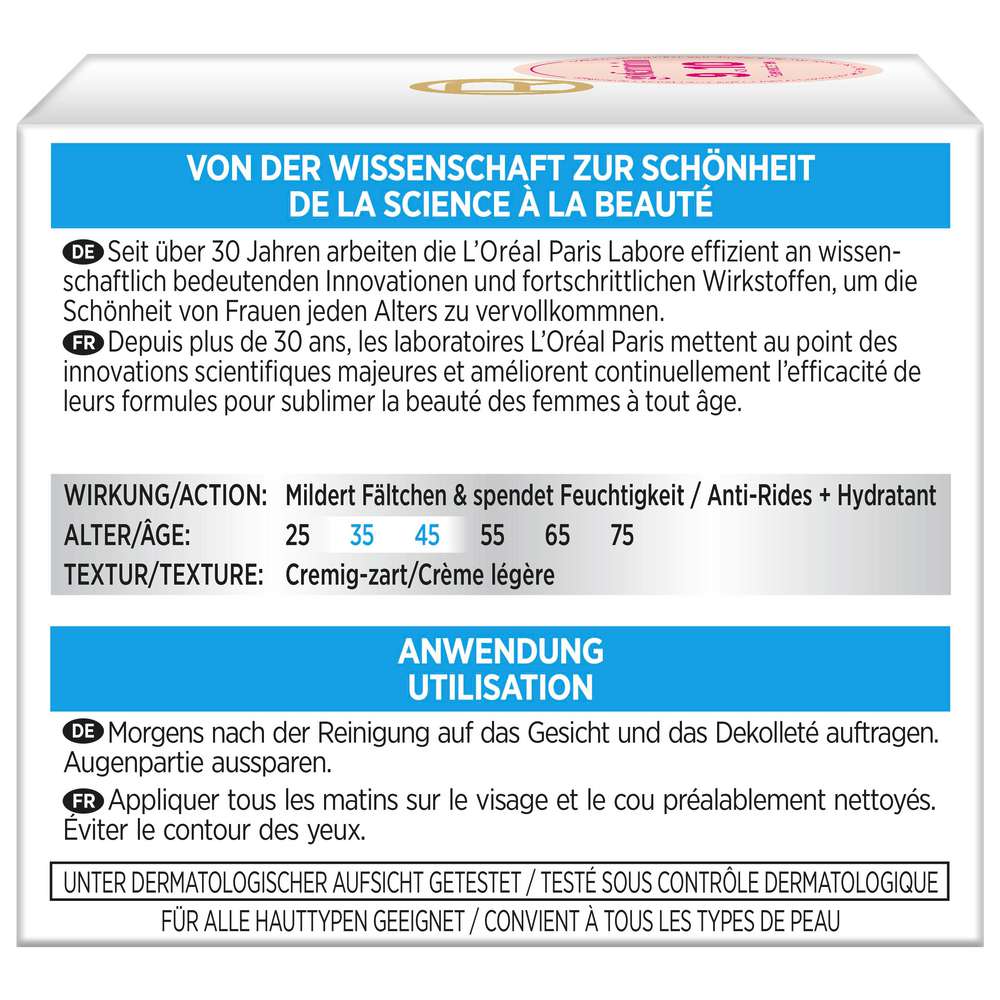 Produktabbildung L'Oreal Paris FEuchtigkeitscreme Anti-Falten Experte 35+