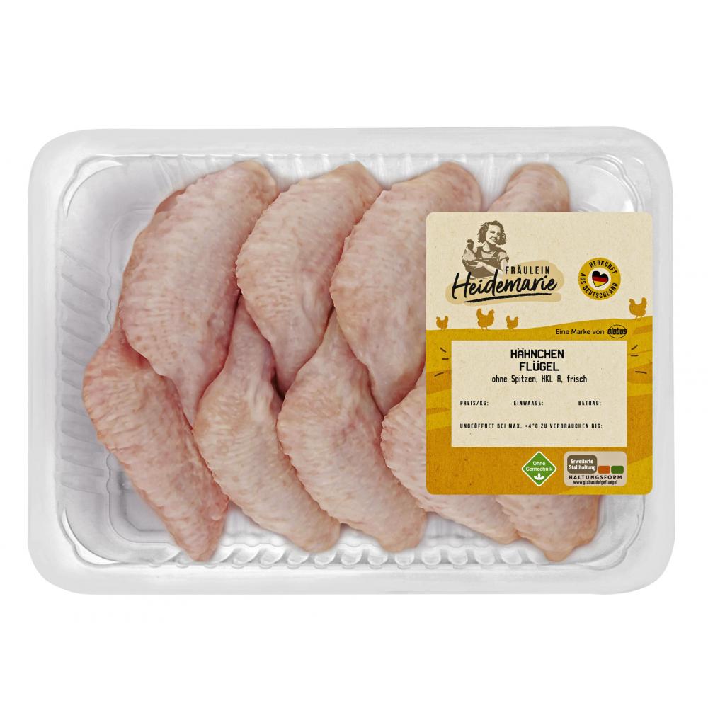 Produktabbildung keine Marke Fräulein Heidemarie Hähnchen Flügel, 550 g
