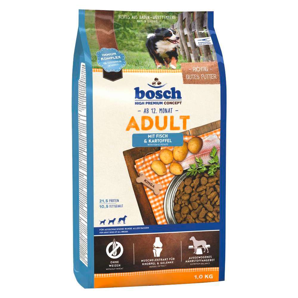 Produktabbildung Bosch Hunde-Trockenfutter Adult, Fisch/Kartoffel