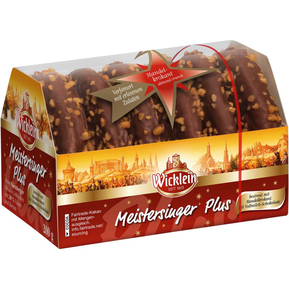 Produktabbildung Wicklein Meistersinger Plus, Vollmilch Mandel