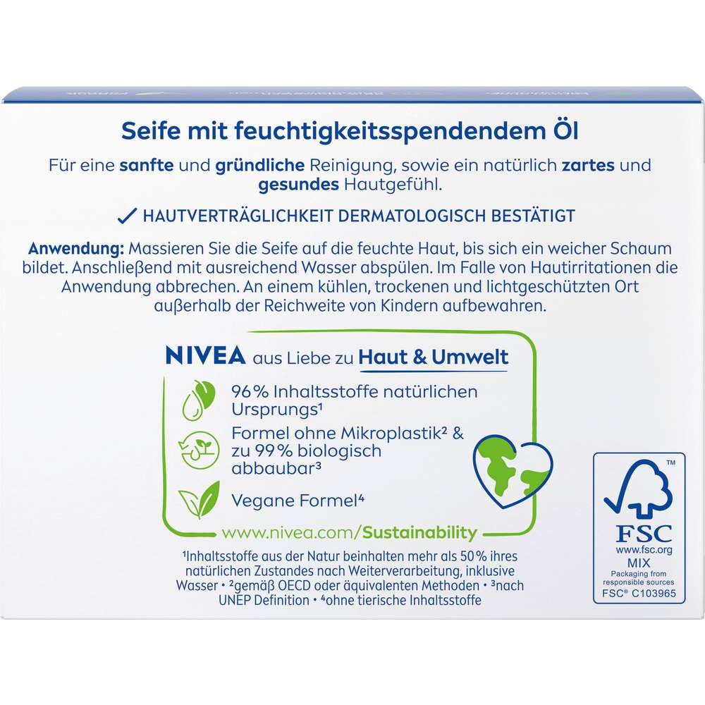 Produktabbildung Nivea Festseife Creme Soft, Pflegeseife Stück