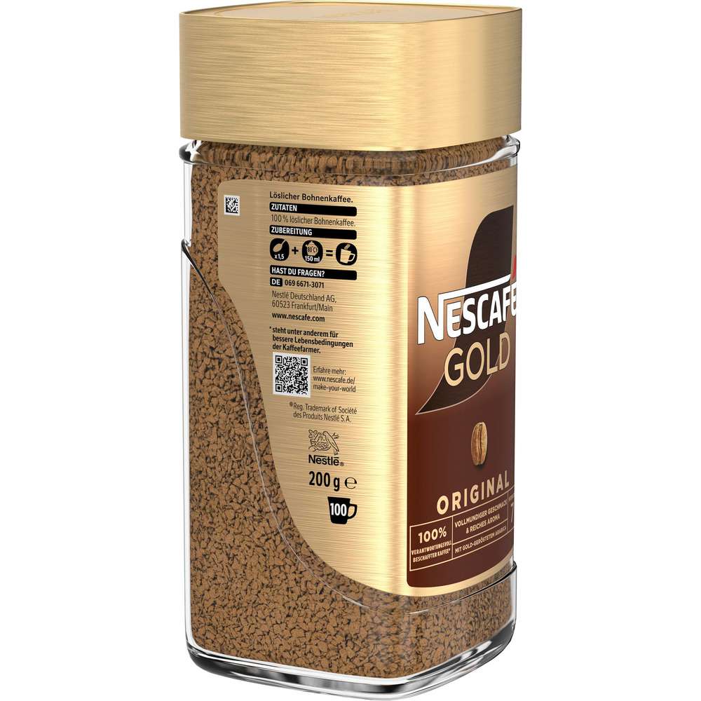 Produktabbildung Nescafe Instant Kaffee Gold, Original