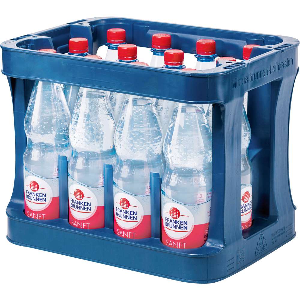 Produktabbildung Franken Brunnen Mineralwasser, Sanft (12x 1,000 Liter)