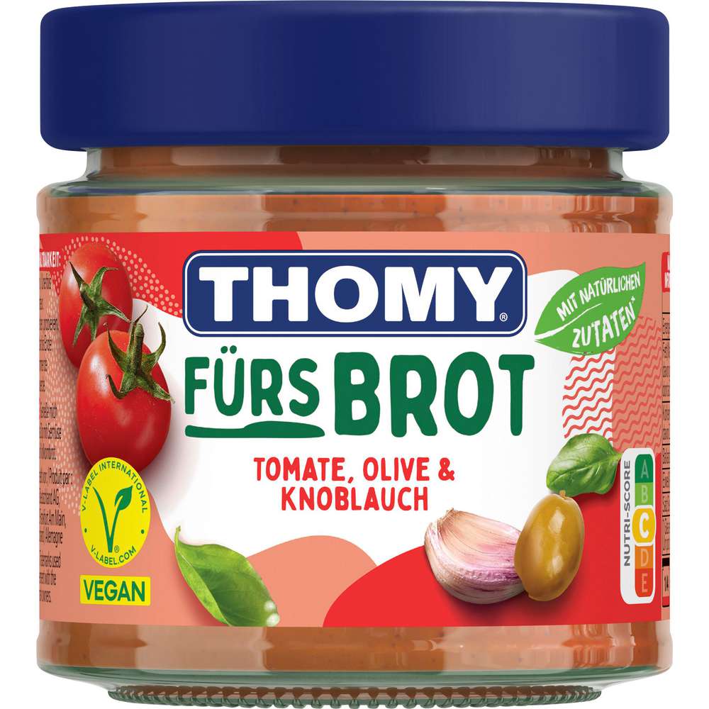Produktabbildung Thomy Brotaufstrich, Tomate/Olive/Knoblauch