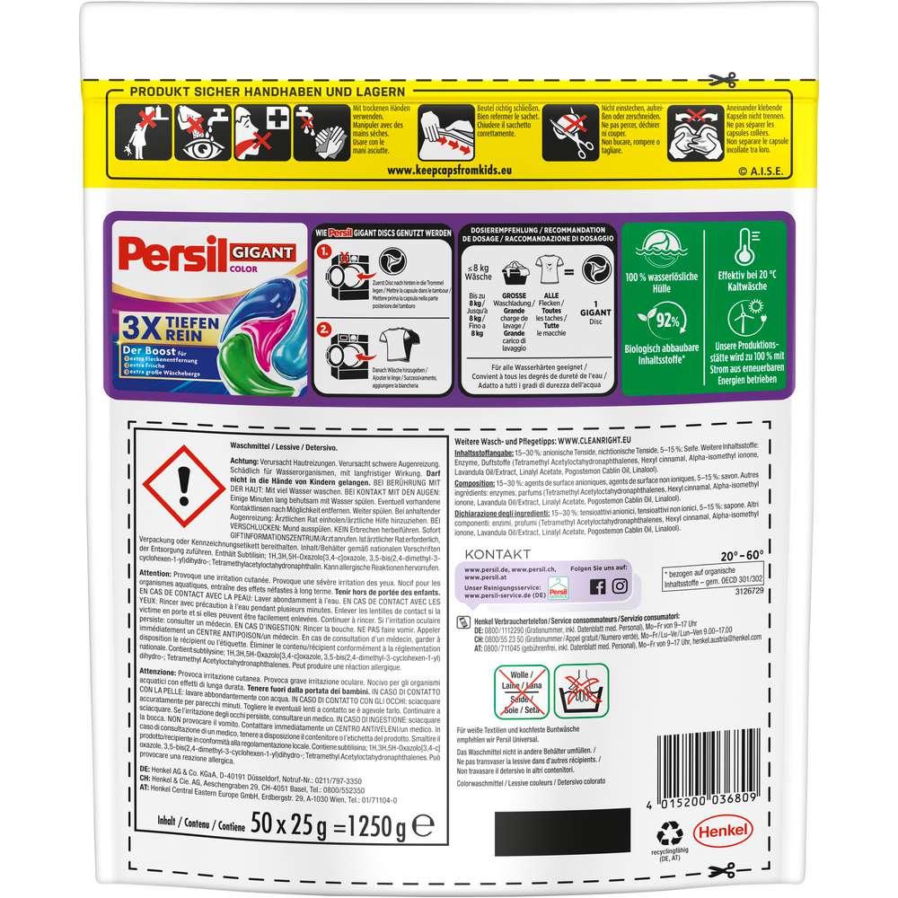 Produktabbildung Persil Color-Waschmittel Discs Gigant