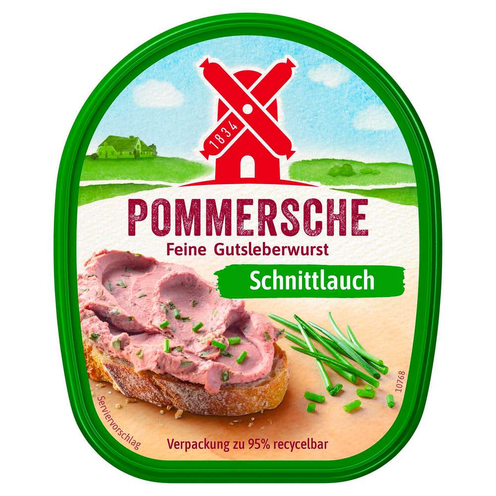 Produktabbildung Rügenwalder Mühle Pommersche Gutsleberwurst, Schnittlauch