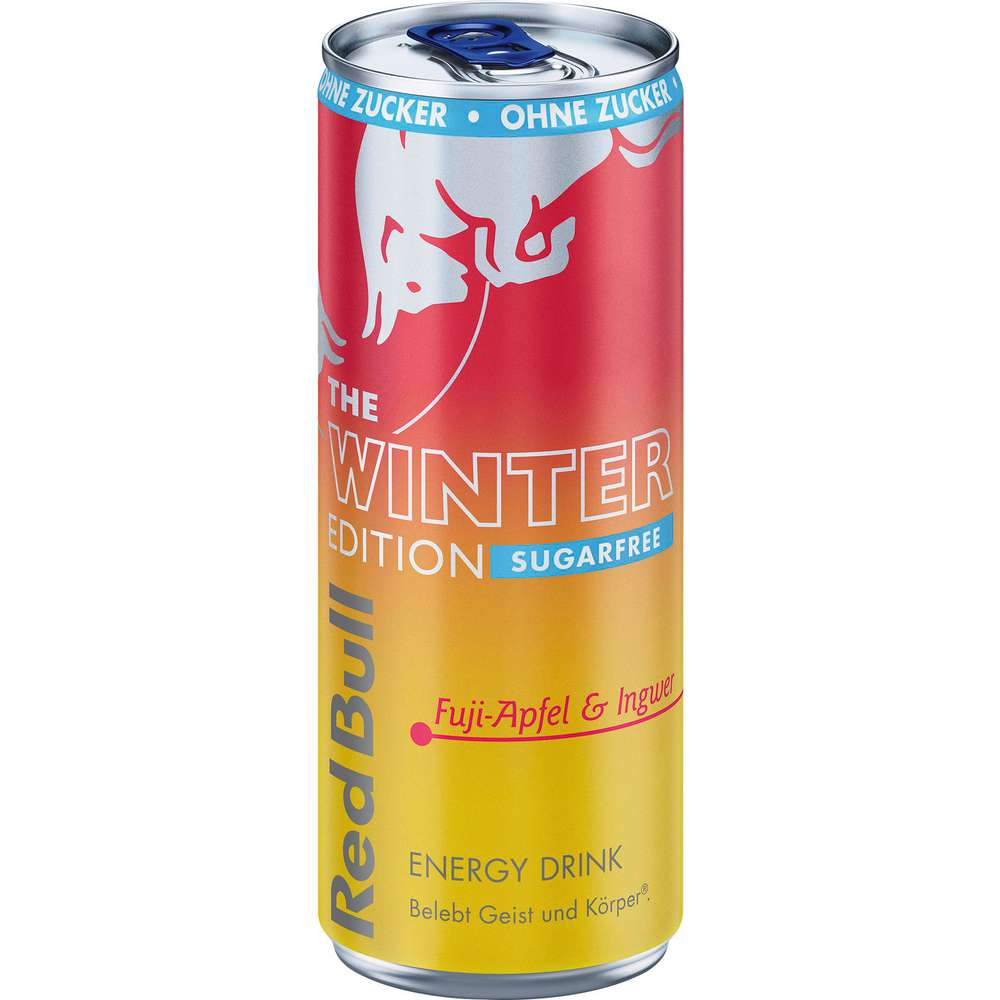 Produktabbildung Red Bull Energy Drink Winter Edition zuckerfrei, Fuji-Apfel & Ingwer