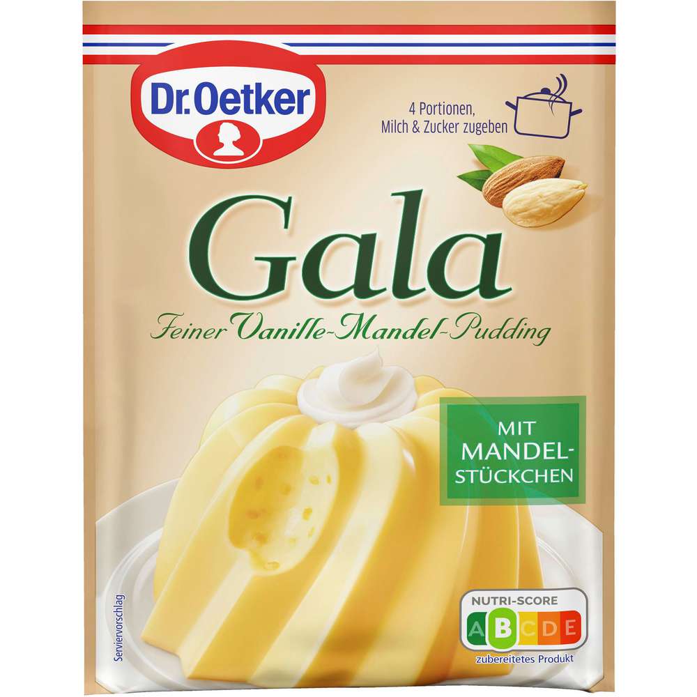 Produktabbildung Dr. Oetker Puddingpulver Gala, Vanille-Mandel