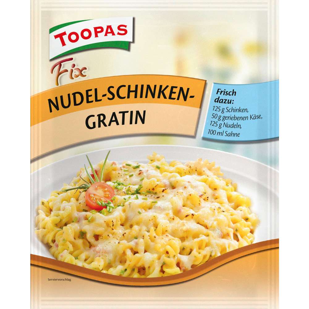 Produktabbildung Toopas Gewürzmischung Fix für Nudel-Schinken-Gratin
