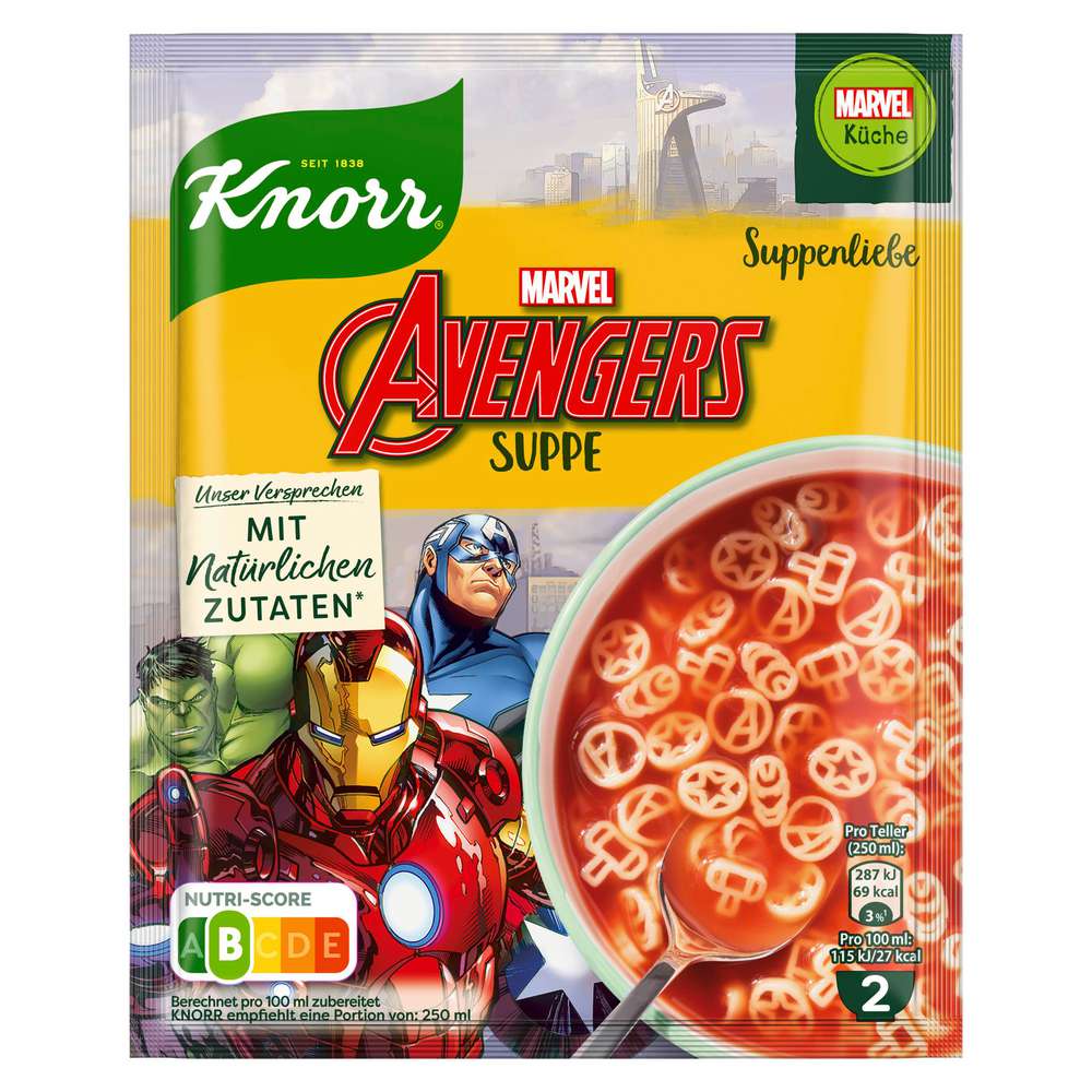 Produktabbildung Knorr Suppenliebe Disney Avengers