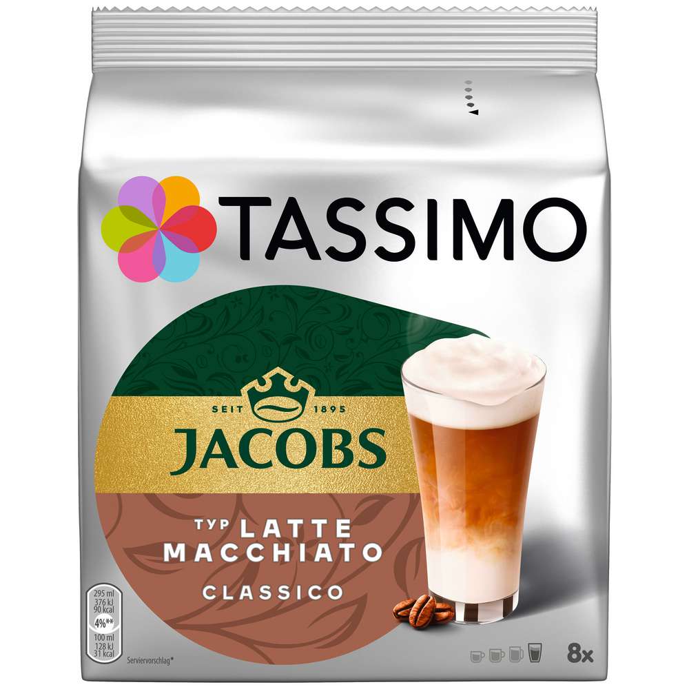 Produktabbildung Tassimo Kaffee Kapseln, Latte Macchiato Classico