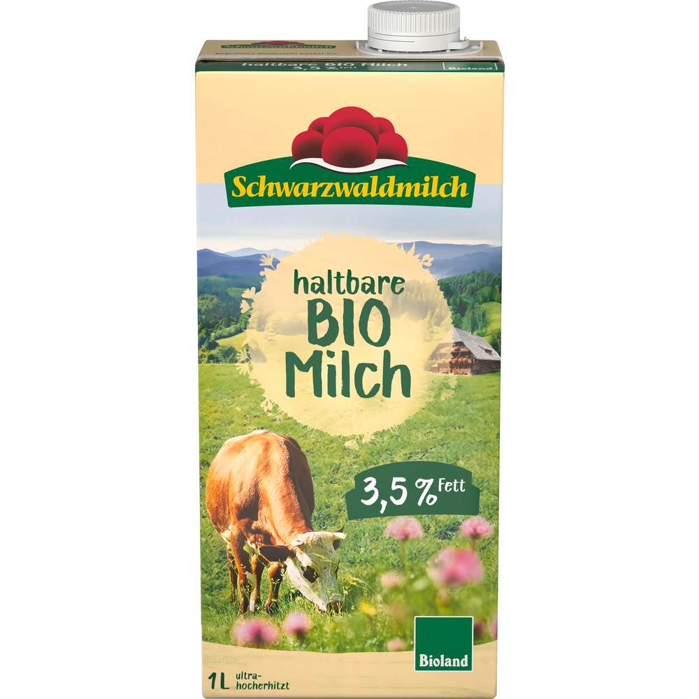 Produktabbildung Schwarzwaldmilch Bio haltbare Vollmilch 3,5 % Fett
