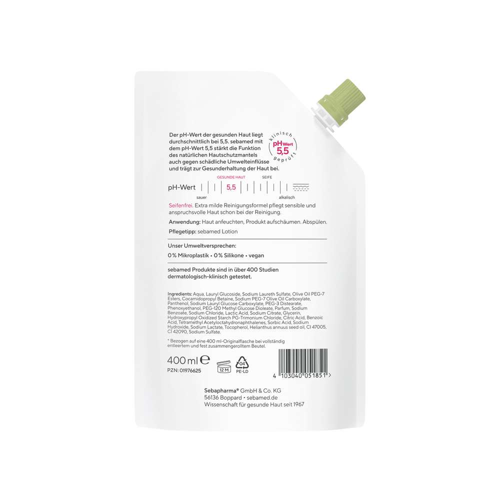 Produktabbildung Sebamed Seifenfreie Waschemulsion Olive