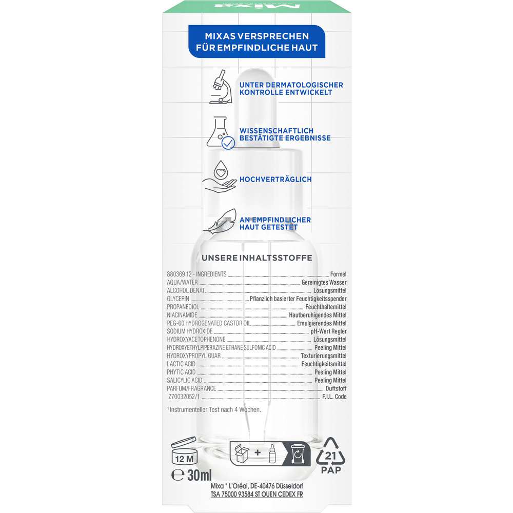 Produktabbildung Mixa Anti-Unreinheiten Serum