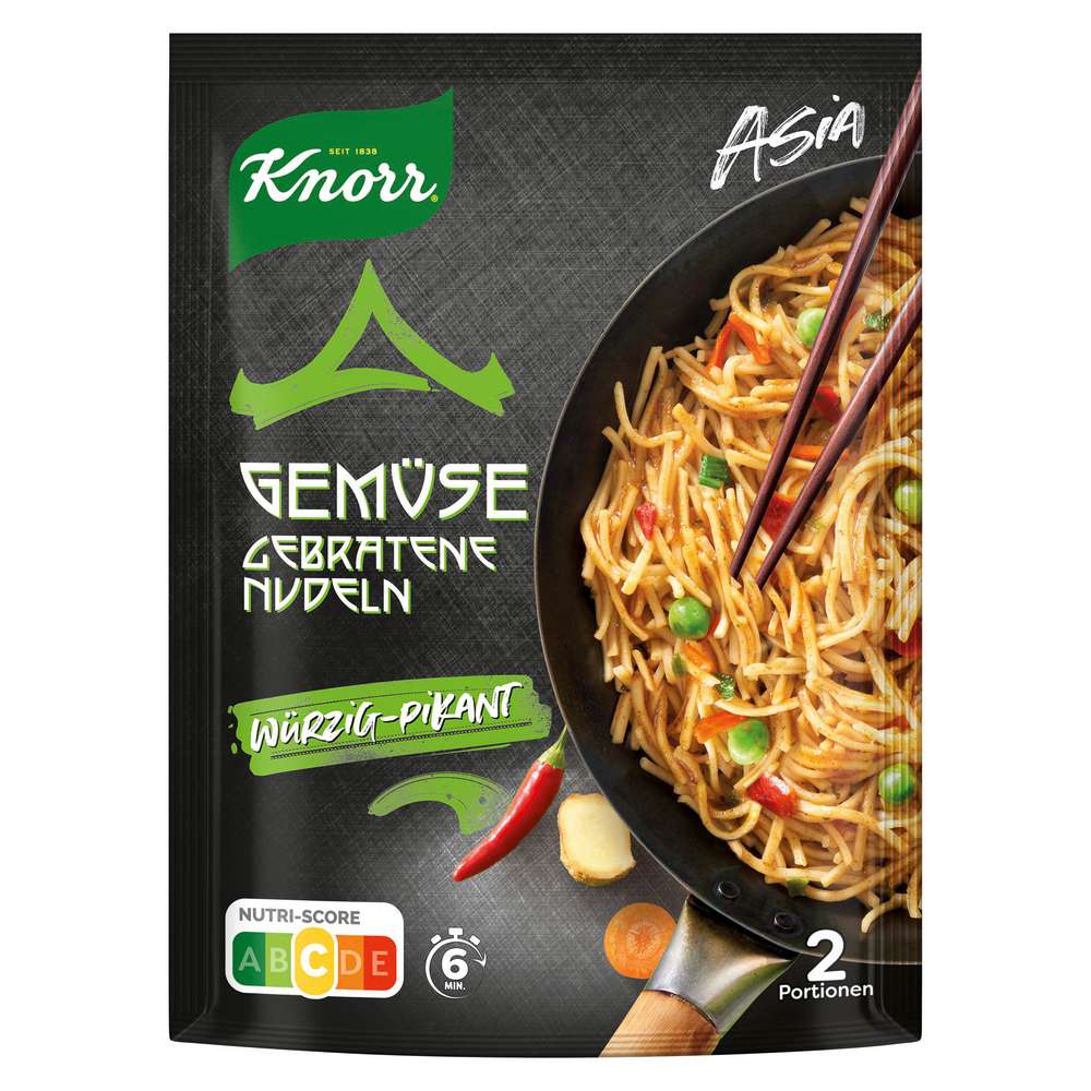 Produktabbildung Knorr Fertiggericht Asia Nudeln gebraten, Gemüse 