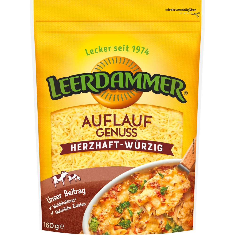 Produktabbildung Leerdammer Reibekäse Auflauf-Genuss