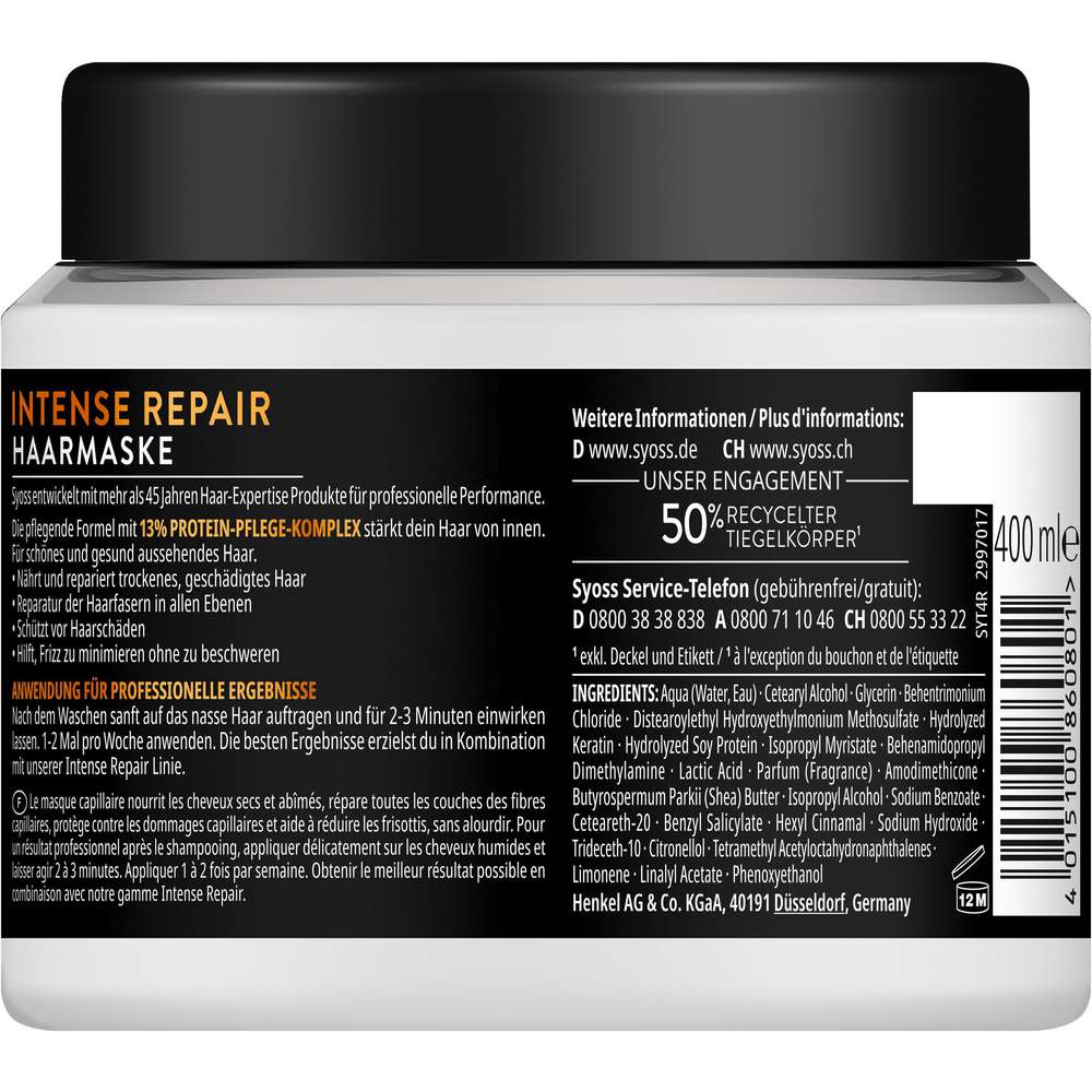 Produktabbildung Syoss Haarkur, Intense Repair