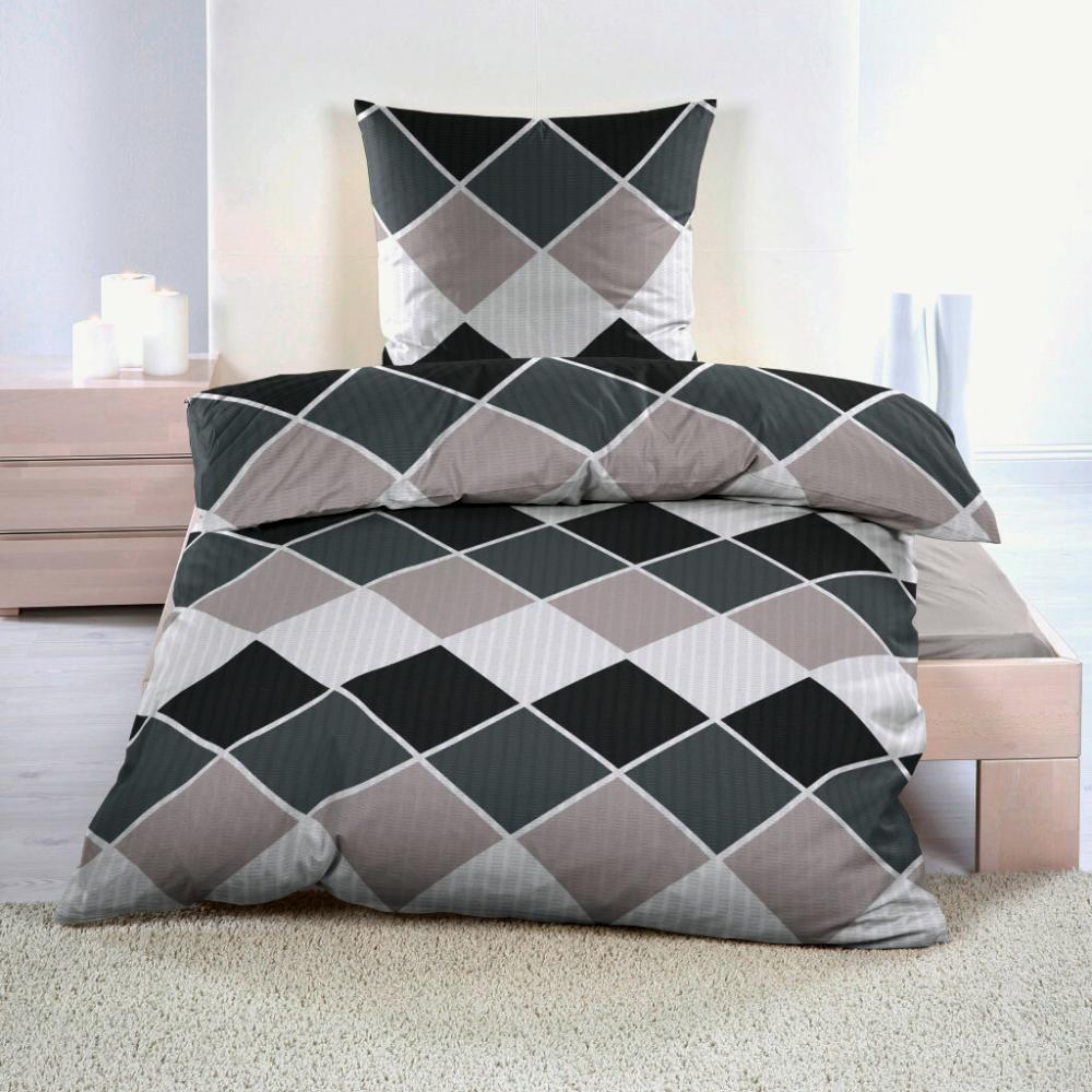 Produktabbildung keine Marke MikrofaserSeersucker-Bettwäsche, je Garnitur