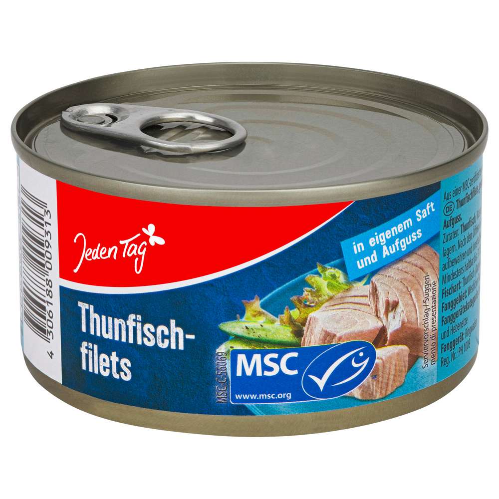 Produktabbildung Jeden Tag MSC Thunfischfilets in Aufguss