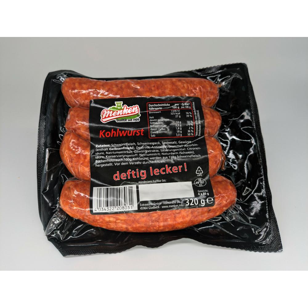 Produktabbildung keine Marke Menken Extrawurst Kohlwurst, 320 g