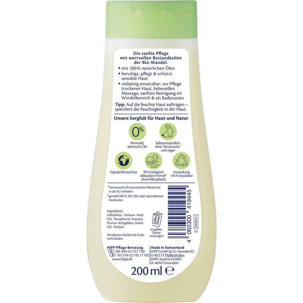 Produktabbildung Hipp Pflegeöl Babysanft