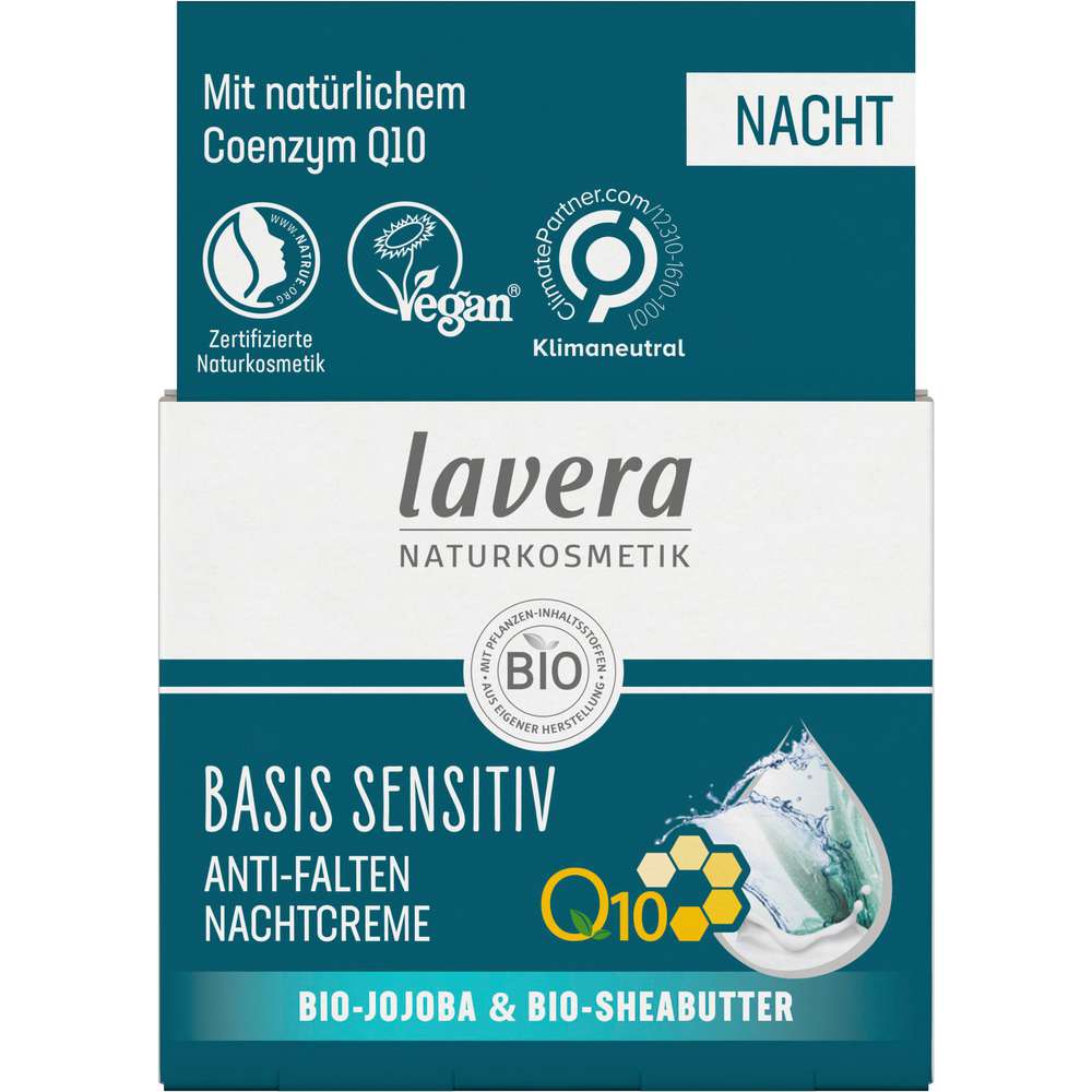 Produktabbildung lavera Anti Falten Nachtcreme, Basis Sensitiv