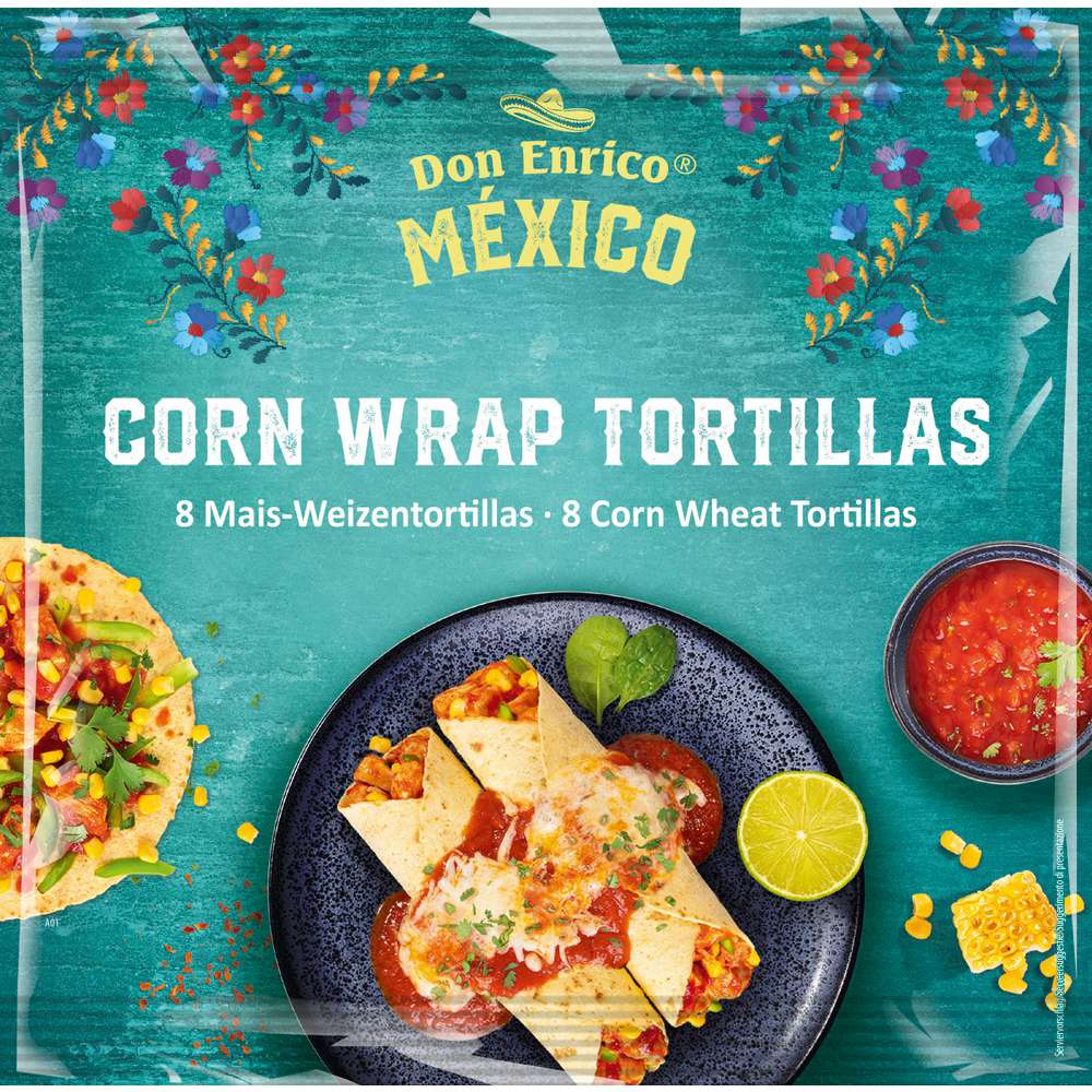 Produktabbildung DON ENRICO Tortillas Corn Wrap