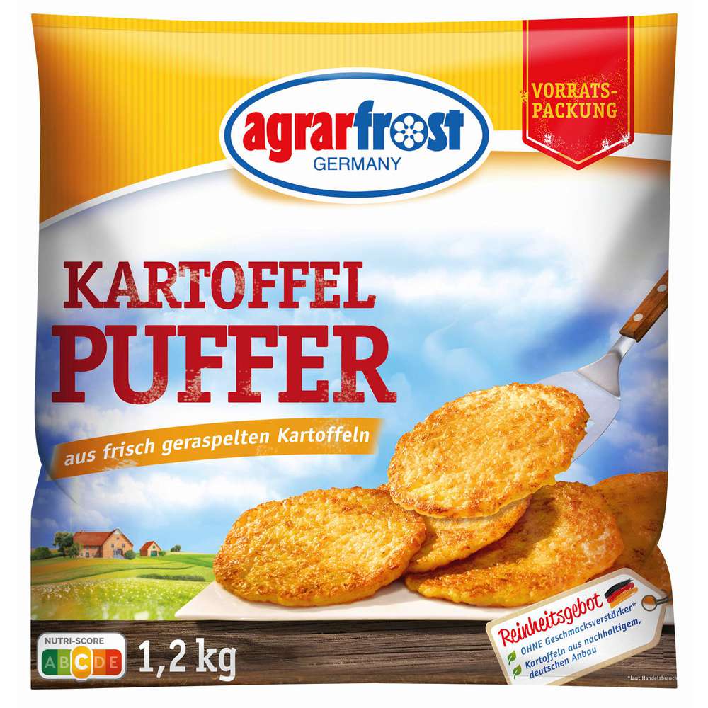 Produktabbildung Agrarfrost Kartoffelpuffer, tiefgekühlt