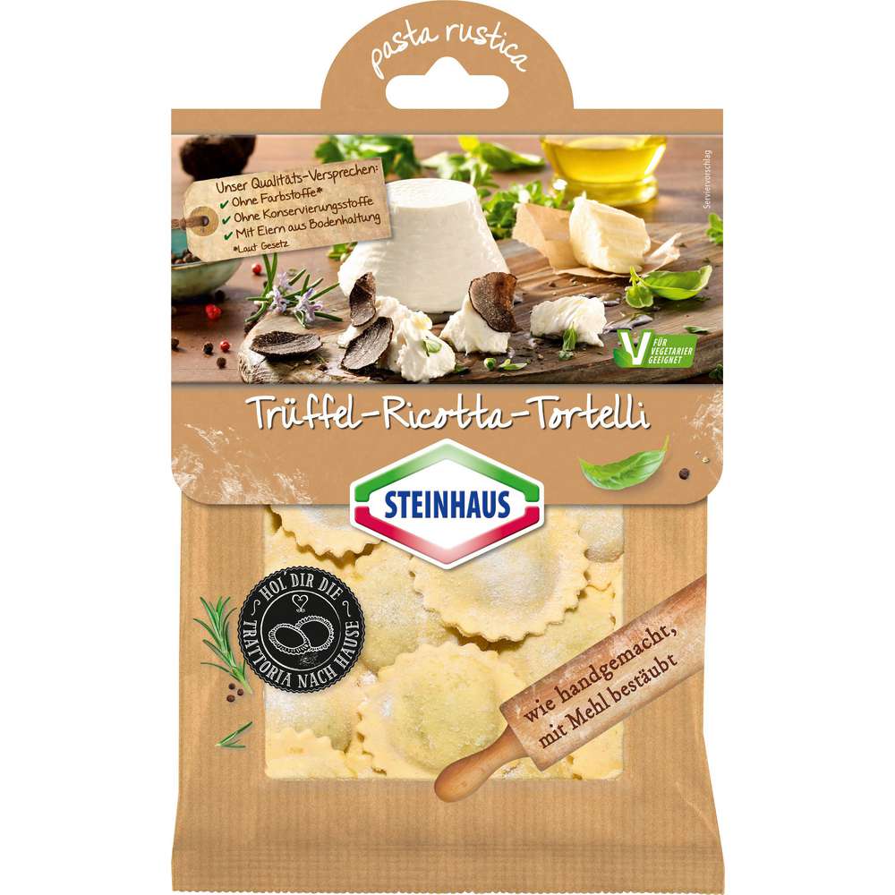 Produktabbildung Steinhaus Pasta Trüffel-Ricotta-Tortelli