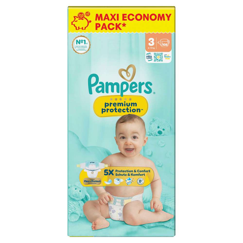 Produktabbildung Pampers Windeln Premium Protection Gr. 3 Midi 6-10 kg