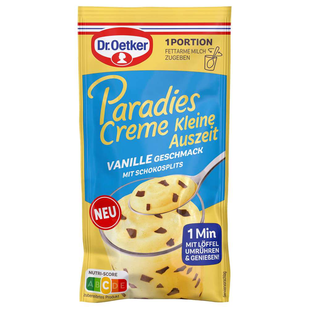 Produktabbildung Dr. Oetker Paradiescreme Kleine Auszeit Vanille