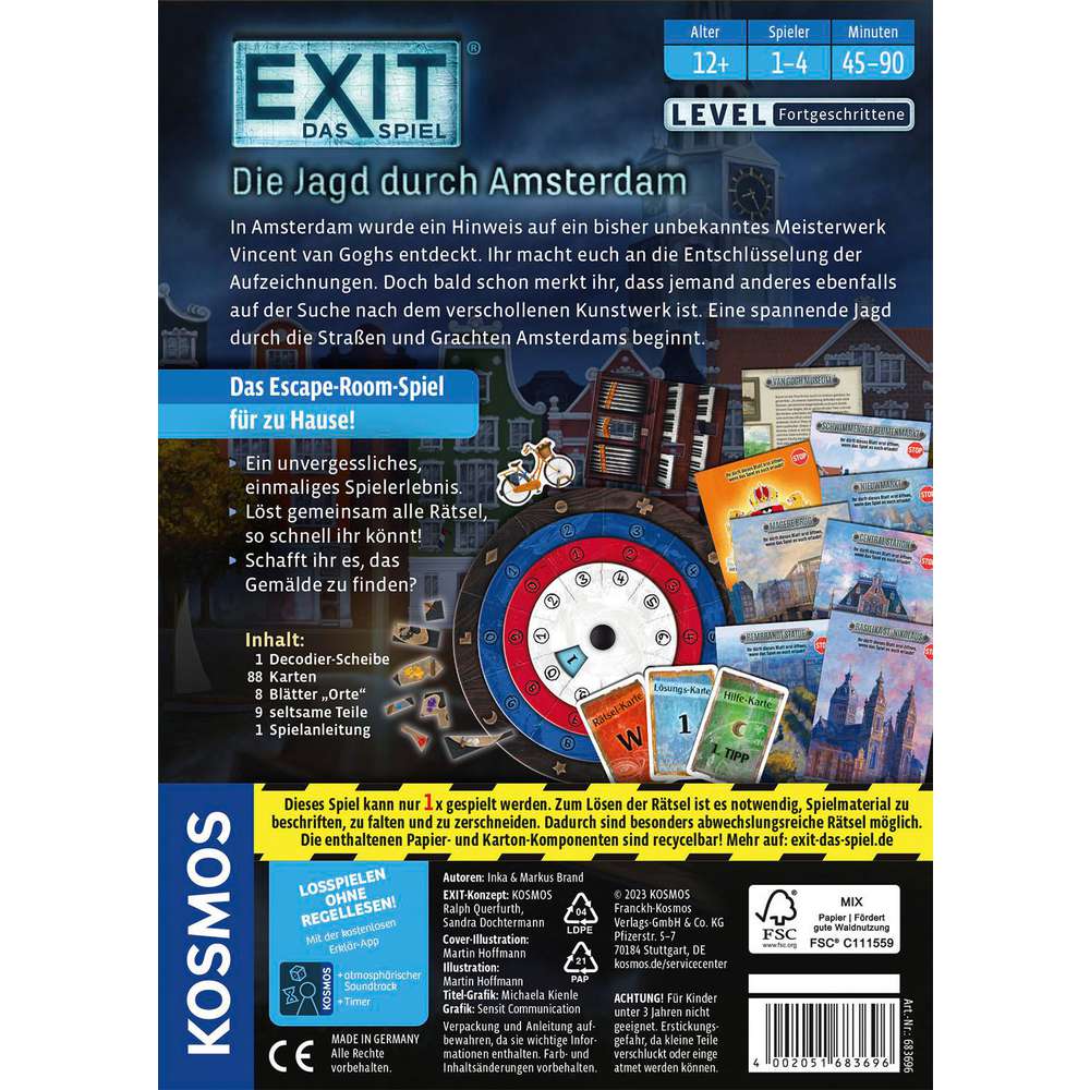 Produktabbildung Kosmos EXIT - Die Jagd durch Amsterdam