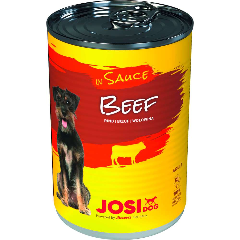 Produktabbildung JosiDog Hunde-Nassfutter, Rind in Sauce