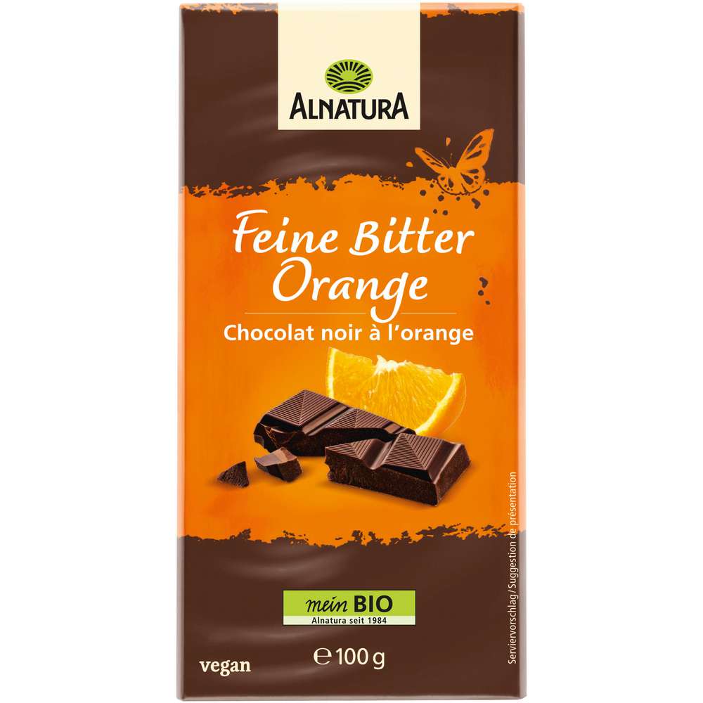 Produktabbildung Alnatura Bio Tafelschokolade, Feine Bitter Orange