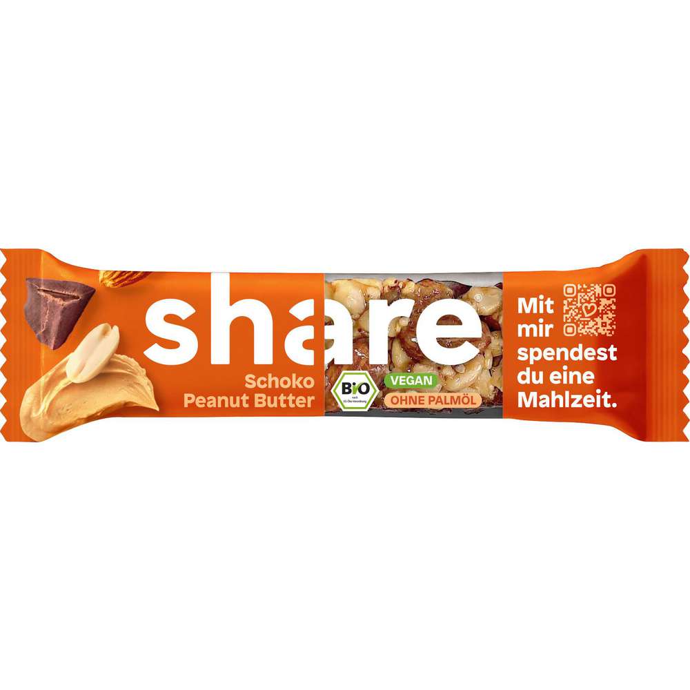 Produktabbildung share Bio Nussriegel, Schoko/Peanut Butter
