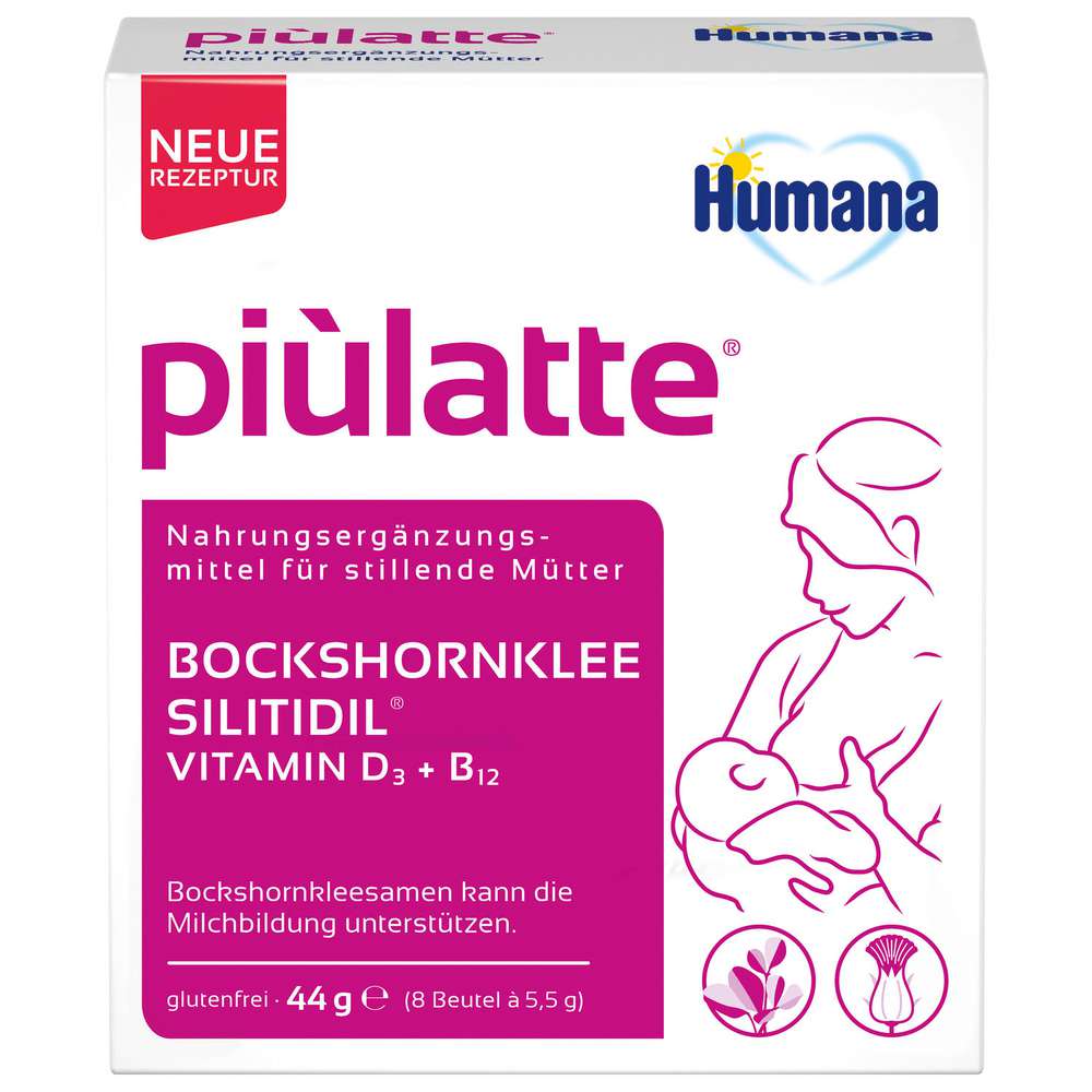Produktabbildung Humana Piùlatte Nahrungsergänzungsmittel für Stillende