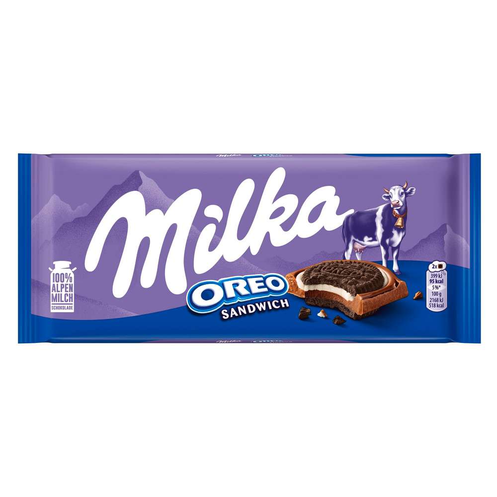 Produktabbildung Milka Tafelschokolade, Oreo Sandwich