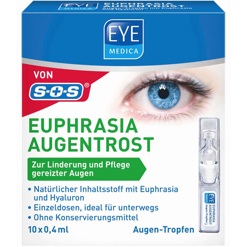 Produktabbildung EyeMedica Augentropfen, Euphrasia & Hyaluron