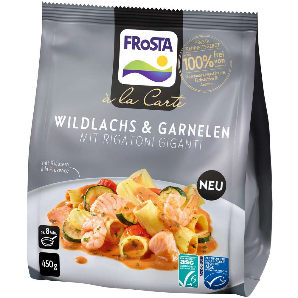 Produktabbildung Frosta Wildlachs & Garnelen, tiefgekühlt