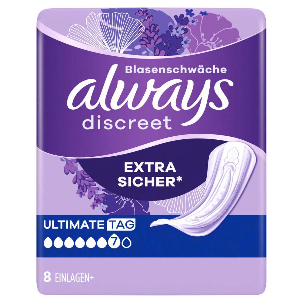 Produktabbildung Always Discreet Inkontinenzeinlagen Extra sicher, UltimateTag