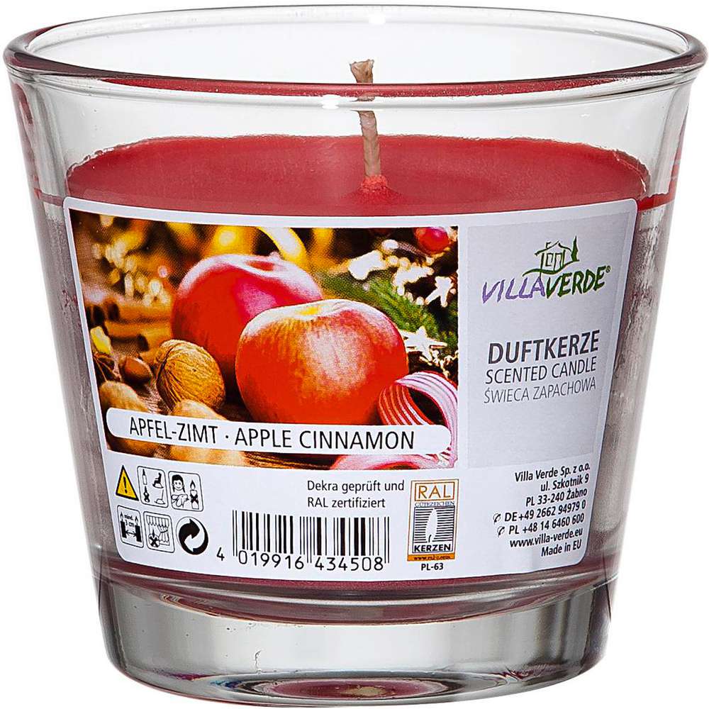 Produktabbildung Villa Verde Duftkerze, Apfel-Zimt