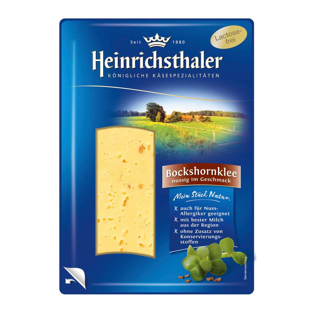 Produktabbildung Heinrichsthaler Käsescheiben, Bockshornklee Käse