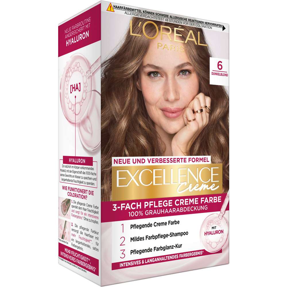 Produktabbildung L'Oreal Paris Haarfarbe Excellence, 6 Dunkelblond