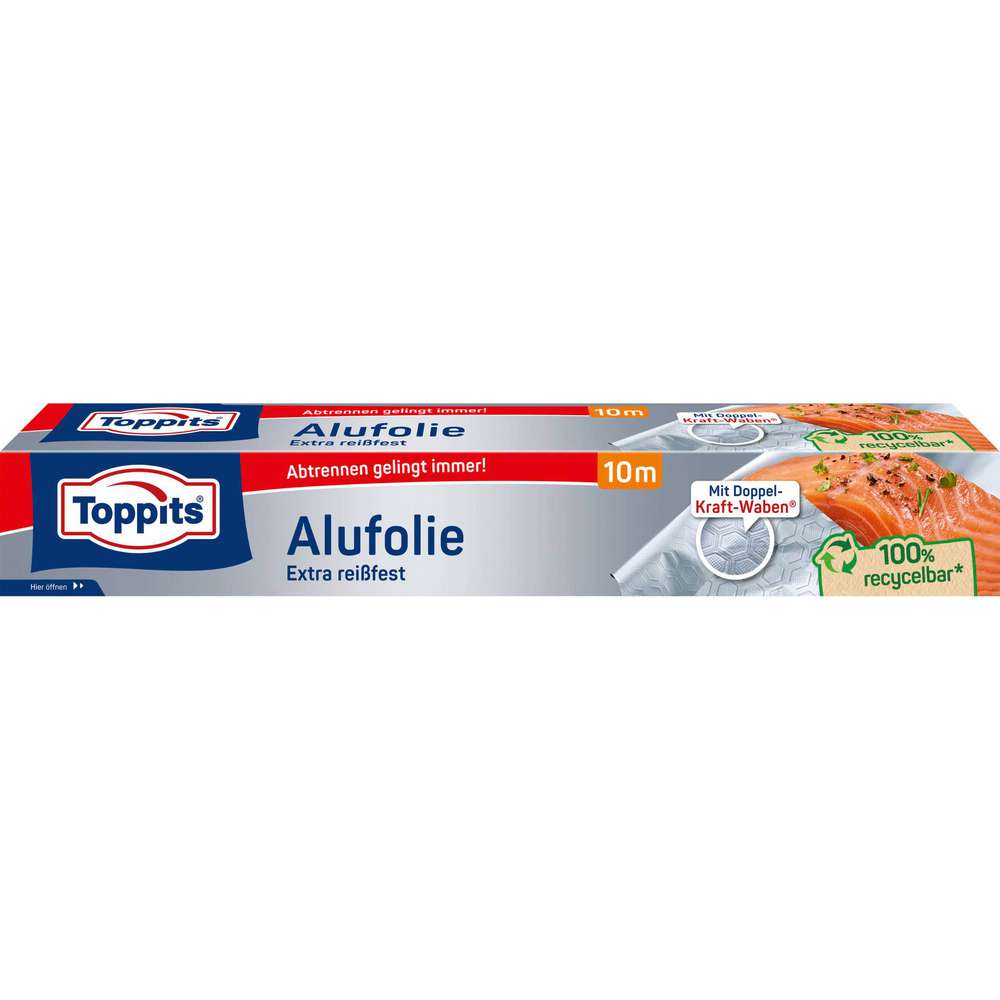 Produktabbildung Toppits Alufolie, extra reißfest